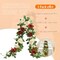Artificial Rose Garlands Rose Vines Leaves Banners Hanging Floral Garland(Burnt Orange)
